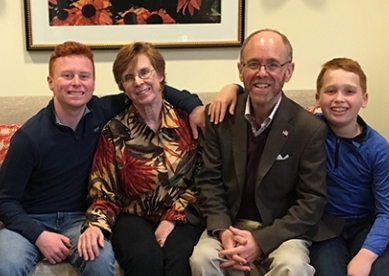 Scott Klein with his family
